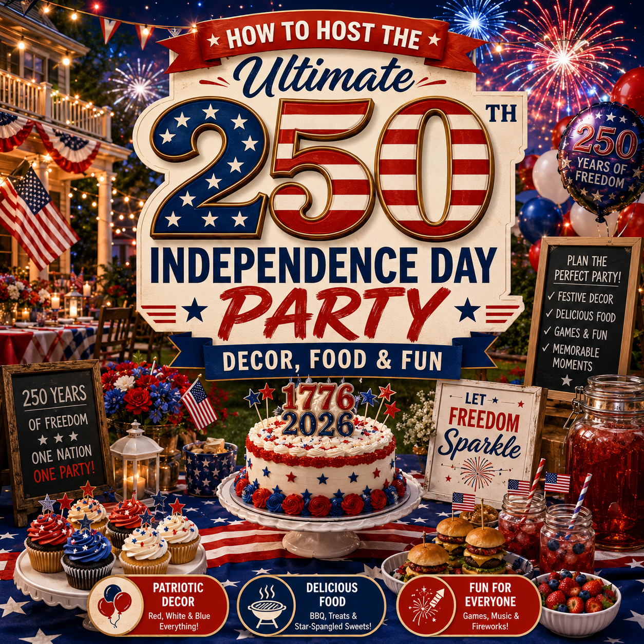 How to Host the Ultimate 250th Independence Day Party