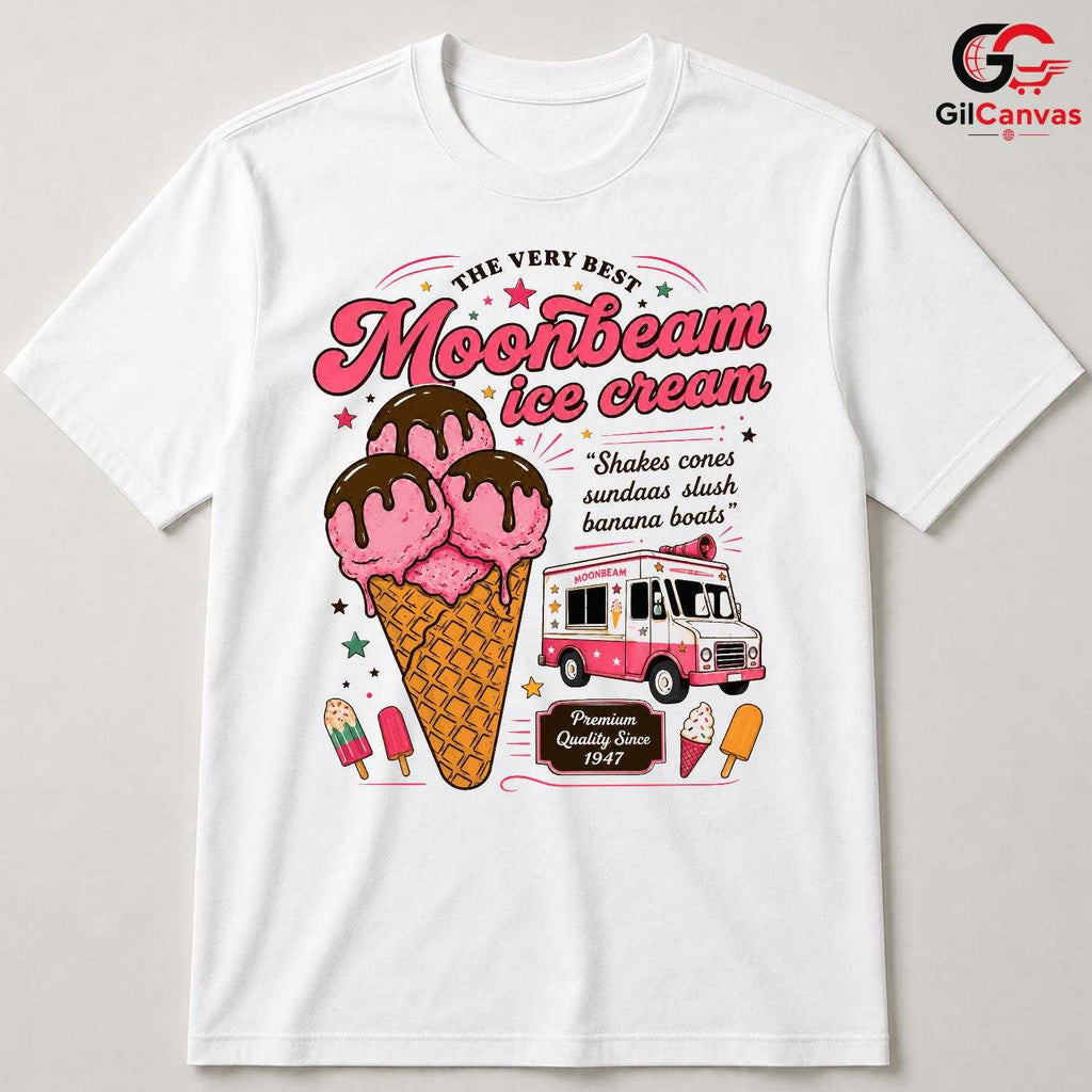 Best Ice Cream Cone T-Shirt Summer Fashion Kids Gift Unisex Graphic Apparel