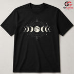 Celestial Moon Phases T-Shirt Astronomy Lover Night Sky Unisex Graphic Tee