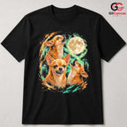 Chihuahua Howling Moon T-Shirt Unisex Unique Dog Lover Gift Perfect Graphic Shirt