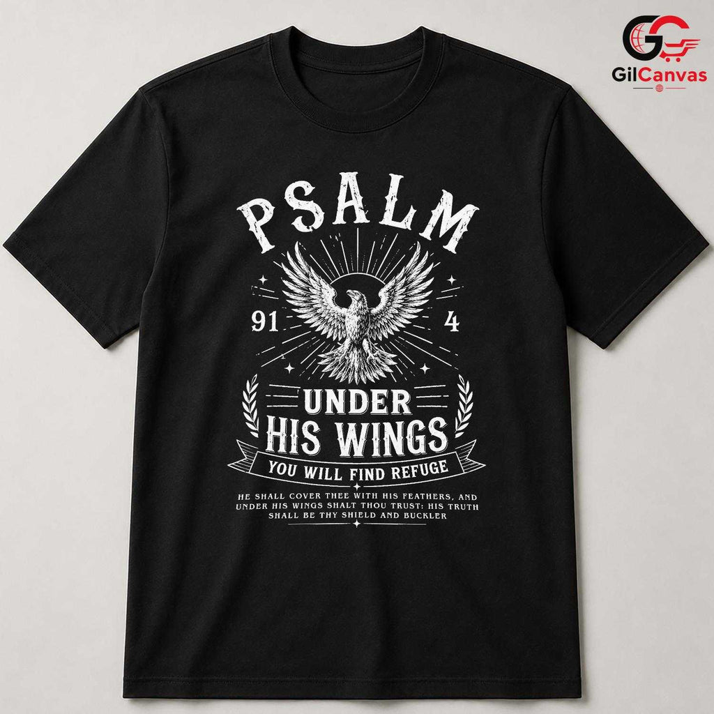 Christian Psalm Eagle T-Shirt Faith Based Religious Unisex Custom Apparel