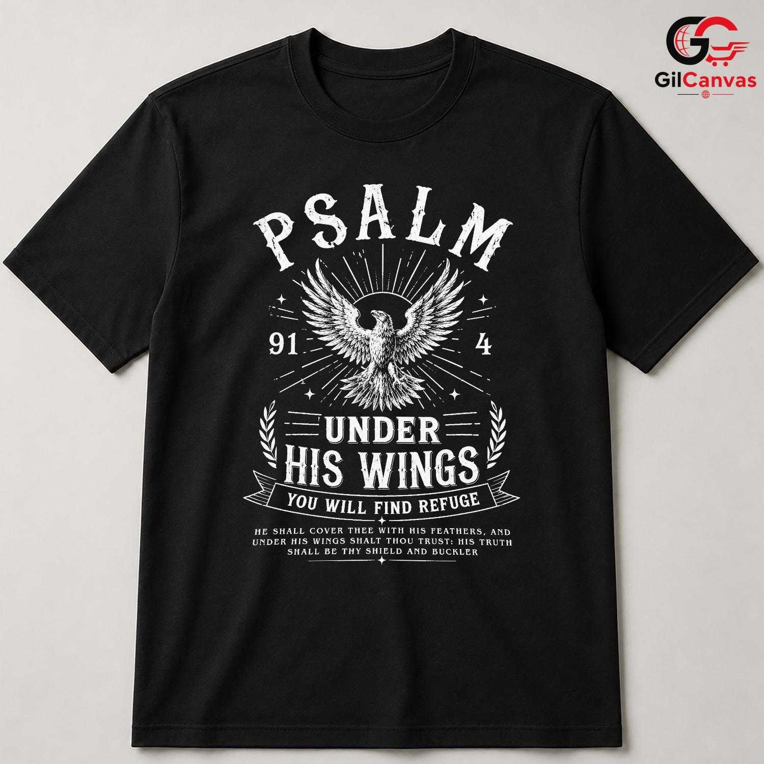 Christian Psalm Eagle T-Shirt Faith Based Religious Unisex Custom Apparel