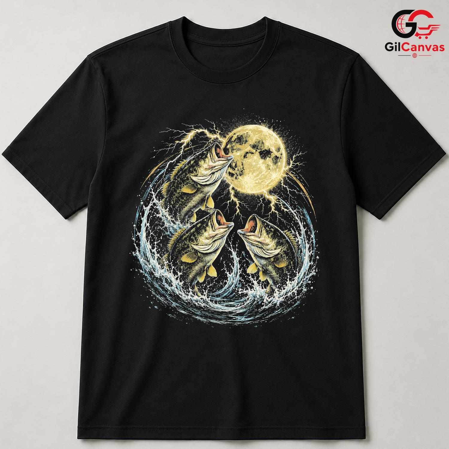 Classic Bass Fishing T-Shirt Unisex Outdoor Enthusiast Lake Angler Graphic Apparel
