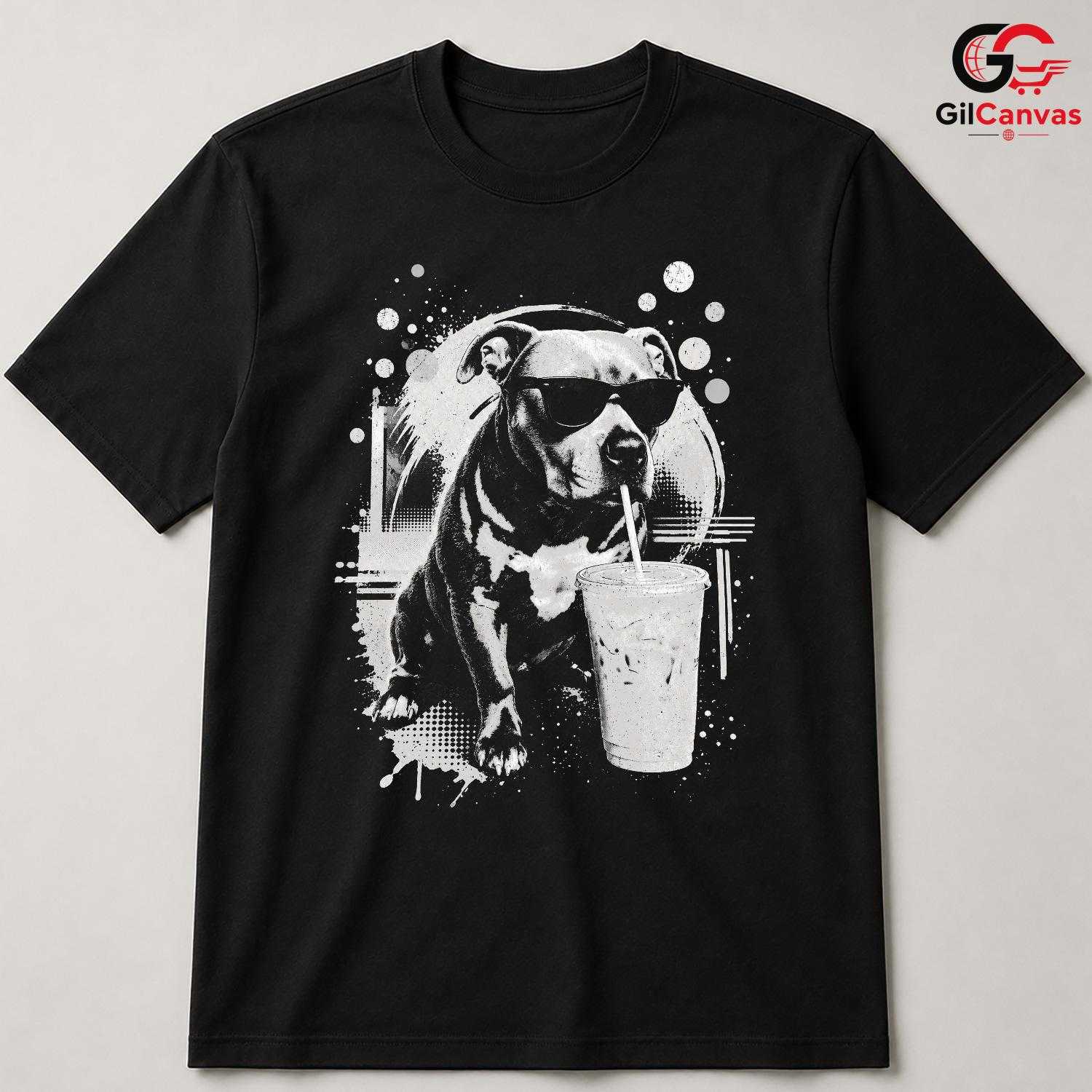 Cool Dog Graphic Party T-Shirt Pet Lover Casual Wear Unisex Graphic Apparel