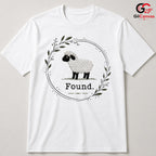 Cute Sheep Found T-Shirt Spring Celebration Custom Unisex Graphic Tee Gift