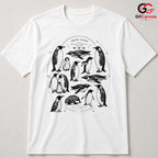 Cute Winter Penguin T-Shirt Men Women Animal Lover Cozy Ice Graphic Apparel Shirt