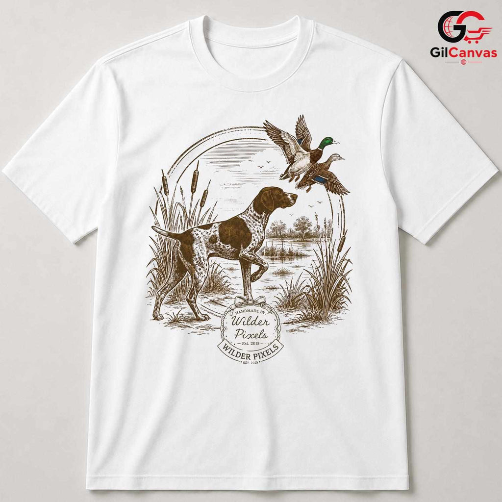 Dog Hunting Season T-Shirt Unisex Pet Lover Illustration Casual Graphic Apparel