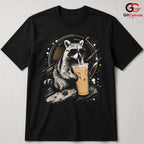 Drink Raccoon Summer T-Shirt Men Women Animal Lover Cool Graphic Vacation Shirt