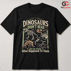 Educational Dinosaur T-Shirt Kids Fun Theme Graphic Unisex Casual Apparel