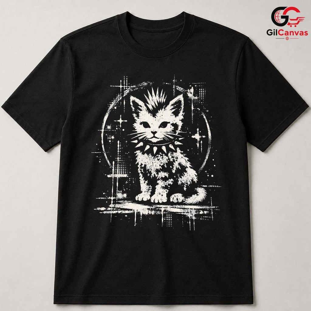 Festive Cute Cat T-Shirt Men Women Animal Lover Festival Casual Apparel Graphic