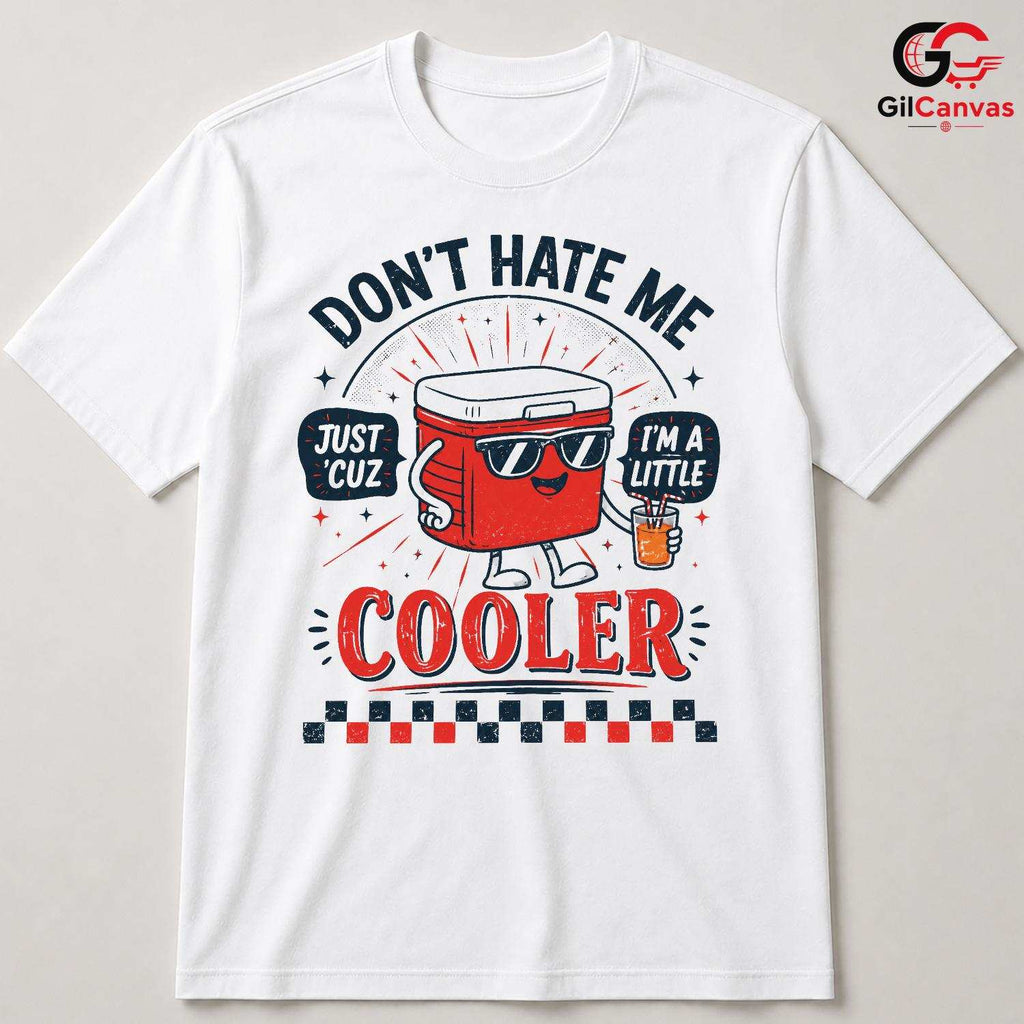 Funny Cooler Character T-Shirt Summer Event Humor Graphic Unisex Tee Gift