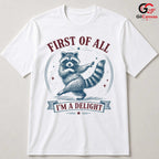 Funny Dancing Raccoon T-Shirt Unisex Animal Lover Seasonal Cute Graphic Gift Tee