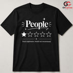 Funny People Review T-Shirt Unisex Halloween Festivities Friends Gag Gift Tee