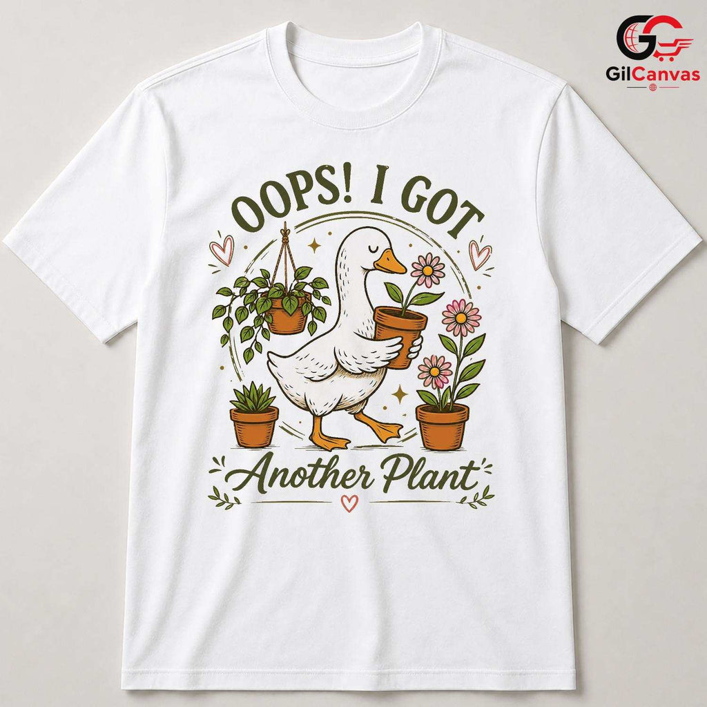 Got Another Plant Duck T-Shirt Unisex Funny Gardener Gift Fun Casual Graphic Tee