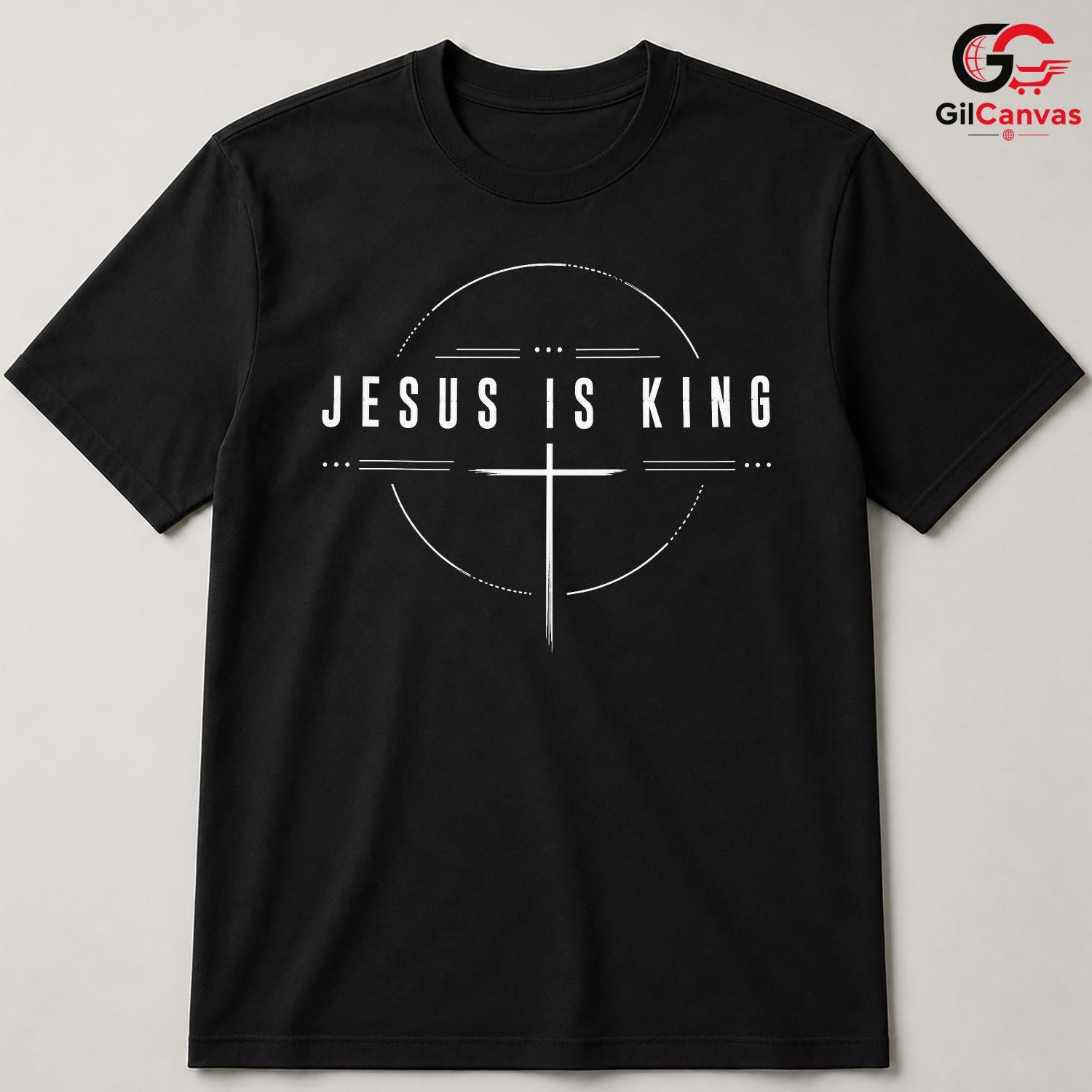 Jesus King Christian Faith Tee Unisex Everyday Spiritual Style Religious T-Shirt