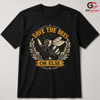 Save The Bees Nature T-Shirt Earth Day Eco Friendly Unisex Funny Tee Gift