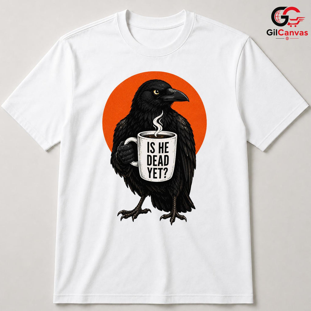 Vintage Halloween Raven Tee Quirky Gift Design Perfect For Men Women Apparel