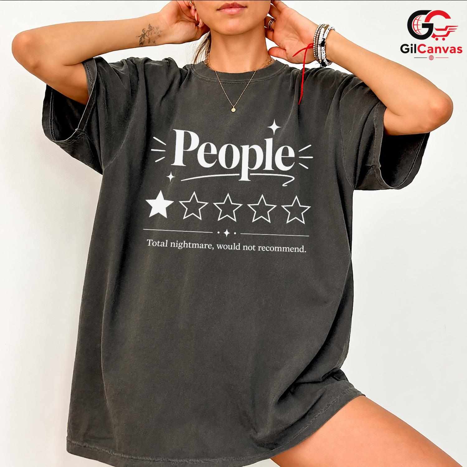 Funny People Review T-Shirt Unisex Halloween Festivities Friends Gag Gift Tee