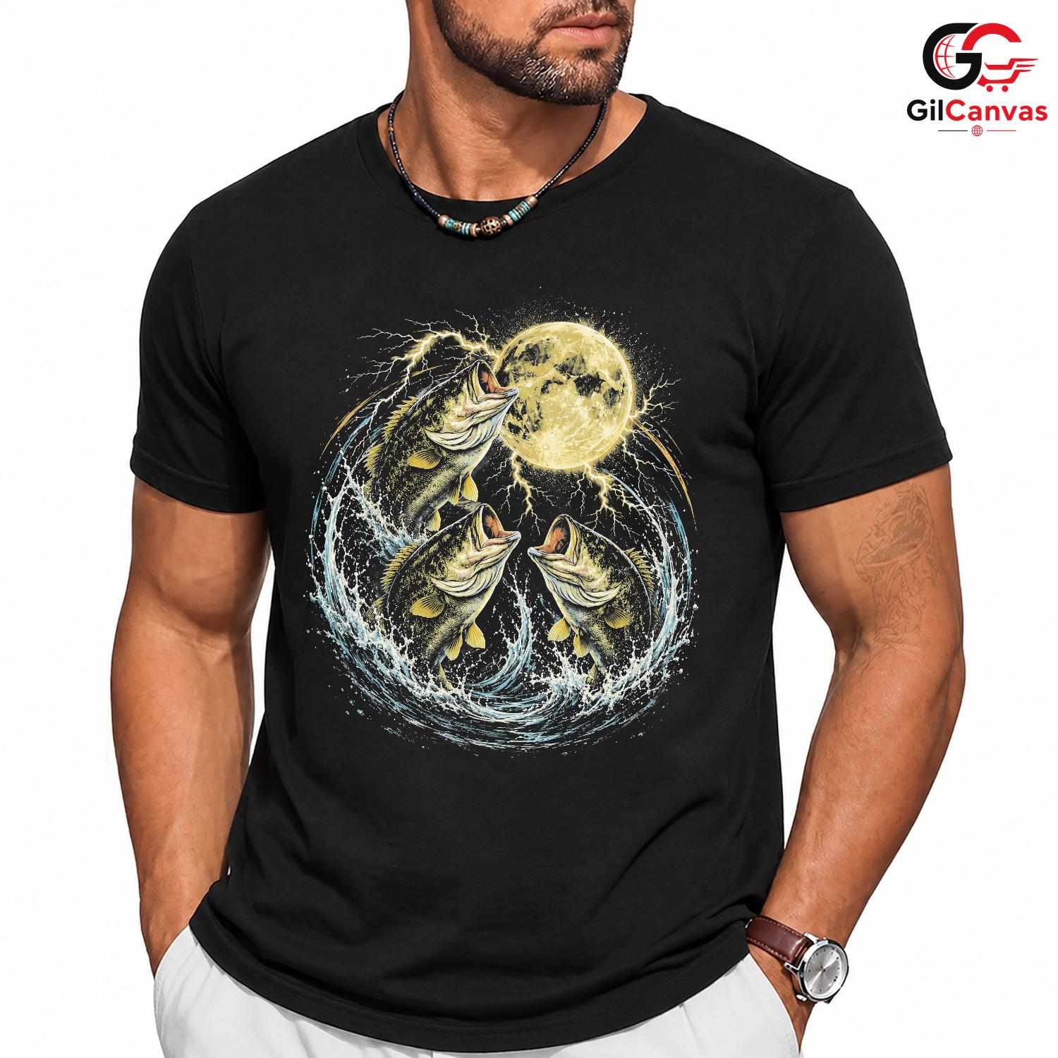 Classic Bass Fishing T-Shirt Unisex Outdoor Enthusiast Lake Angler Graphic Apparel
