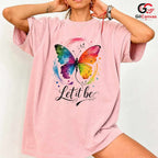 Colorful Butterfly T-Shirt Spring Art Nature Lover Unisex Graphic Tee Gift