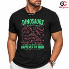 Cute Dinosaur Art Kids T-Shirt Fun Birthday Party Unisex Graphic Apparel