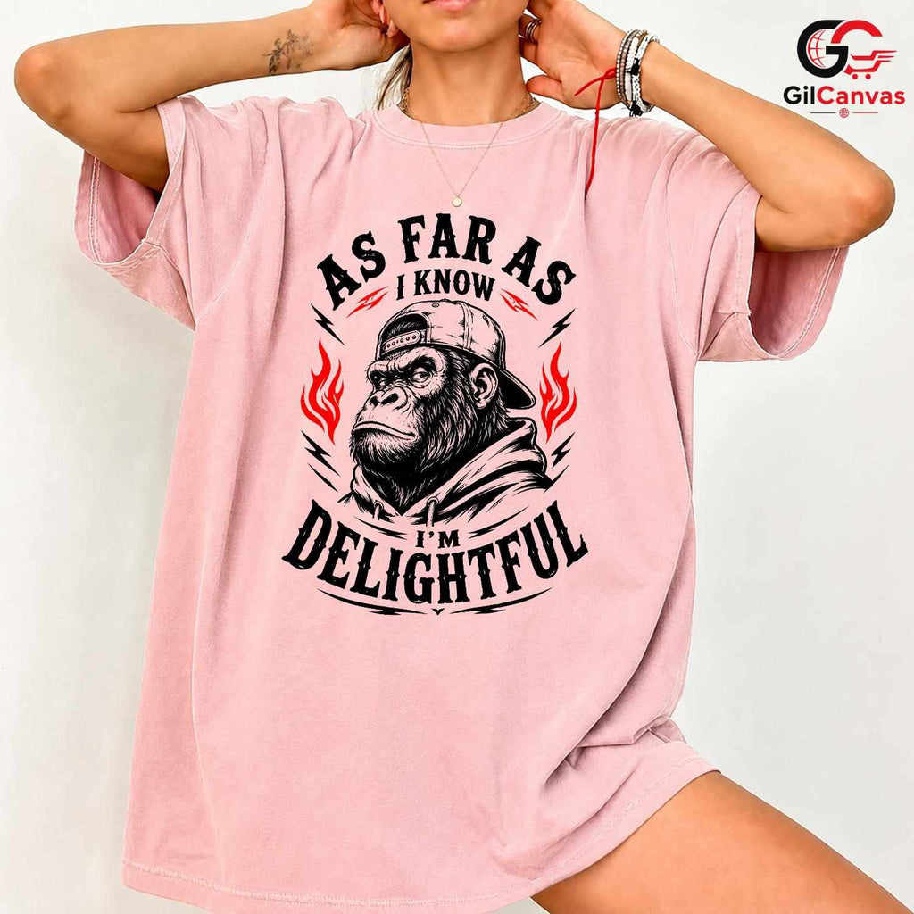 Funny Gorilla Graphic T-Shirt Unisex Birthday Celebration Primate Lover Fun Tee