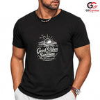 Good Vibes Sunset T-Shirt Summer Beach Trip Relaxation Unisex Graphic Tee