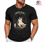 Retro Vintage Cool Cat T-Shirt Unisex Casual Wear Feline Lover Graphic Apparel Tee