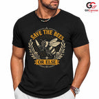 Save The Bees Nature T-Shirt Earth Day Eco Friendly Unisex Funny Tee Gift
