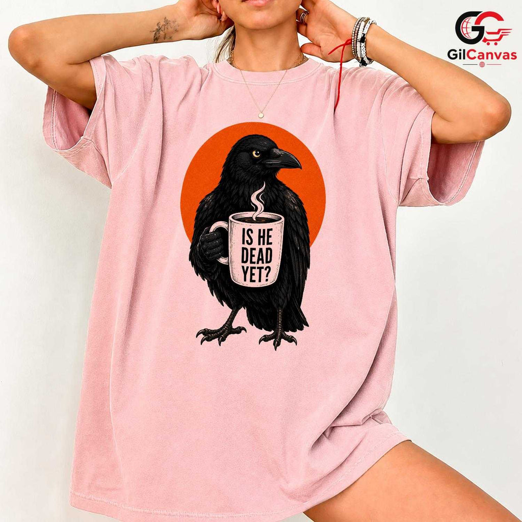 Vintage Halloween Raven Tee Quirky Gift Design Perfect For Men Women Apparel