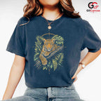Cool Leopard Animal Lover T-Shirt Jungle Adventure Unisex Graphic Tee Gift