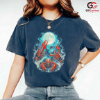 Moonlight Lobster Sea T-Shirt Unique Ocean Lover Unisex Graphic Apparel Tee