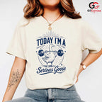 Serious Goose Gym T-Shirt Unisex Fitness Enthusiast Funny Gag Gift Graphic Shirt