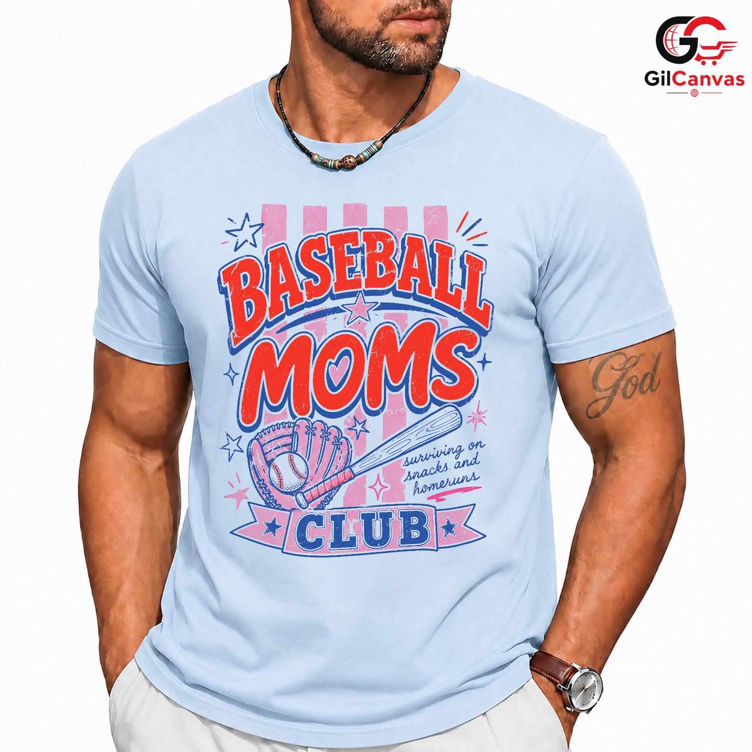 Baseball Mom Game Day Tee Shirt Team Spirit Sportswear Unisex Graphic Apparel