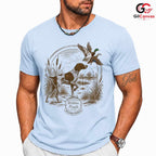 Dog Hunting Season T-Shirt Unisex Pet Lover Illustration Casual Graphic Apparel