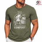 Funny Eco Compost Frog T-Shirt Unisex Gardening Lover Humorous Botanical Graphic