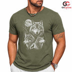 Halloween Wolf Graphic Tee Animal Nature Fan Perfect Gift Men Women Apparel