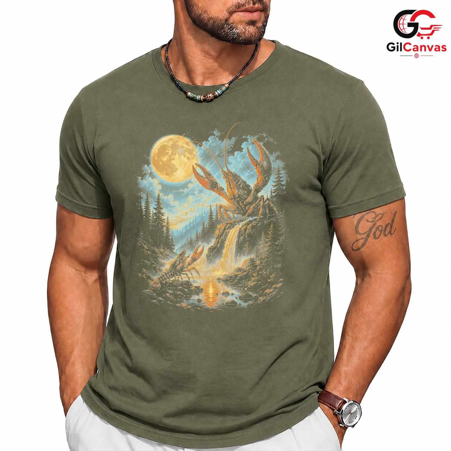 Lobster Seafood Lover T-Shirt Night Out Comfortable Unisex Graphic Apparel