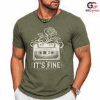 Retro Cassette Music T-Shirt Men Women Casual Vintage Design Fun Gift Apparel