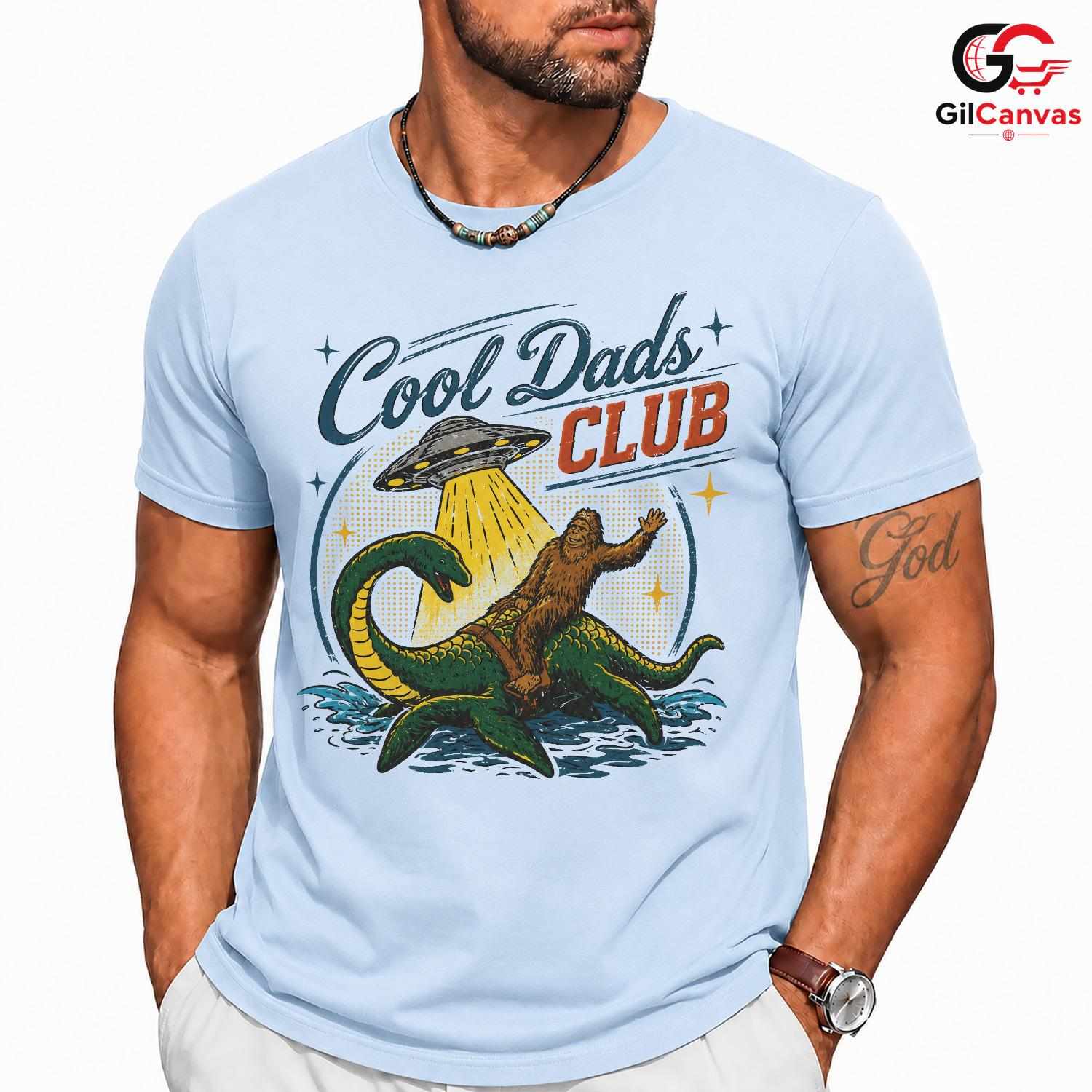 Sasquatch Sea Monster T-Shirt Unisex Funny Dad Gift Cool Creature Graphic Tee