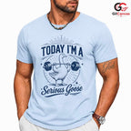 Serious Goose Gym T-Shirt Unisex Fitness Enthusiast Funny Gag Gift Graphic Shirt
