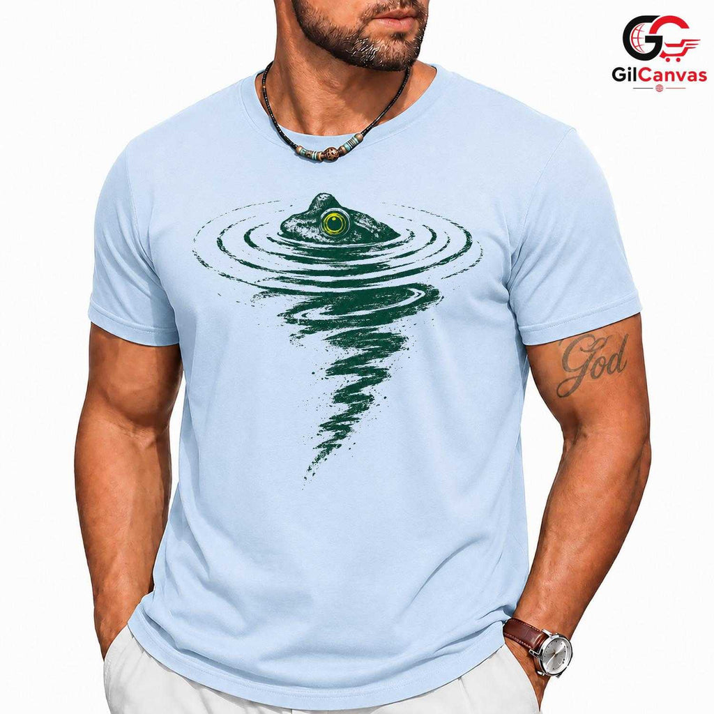 Spring Nature Frog T-Shirt Unisex Fun Design Casual Wear Amphibian Lover Tee