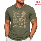 Vintage Insect Art Tee Shirt Butterfly Beetle Nature Lover Unisex Apparel