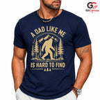 Bigfoot Fathers Day T-Shirt Unisex Outdoor Adventure Lover Forest Graphic Shirt