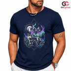 Black Forest Wolf Tee Shirt Nature Lover Camping Adventure Unisex Apparel