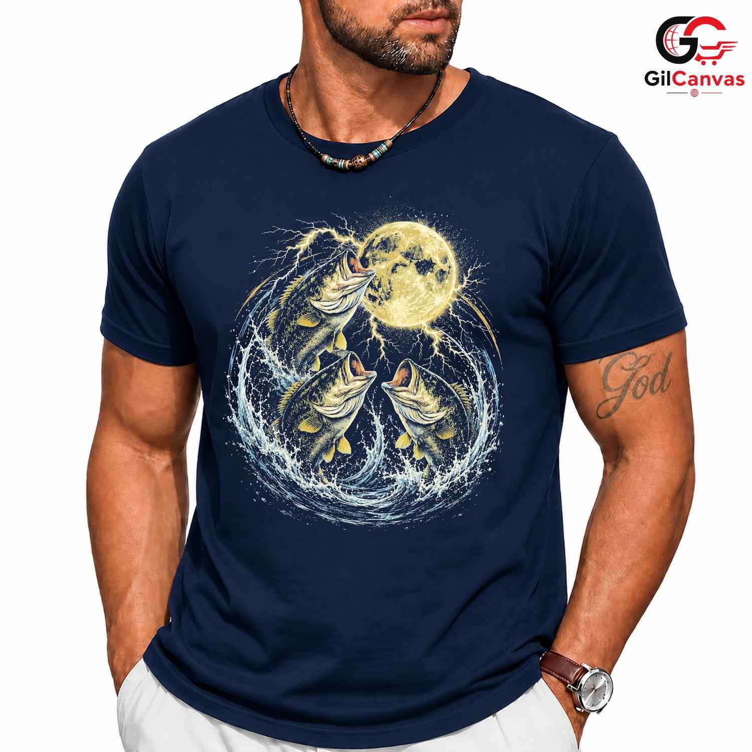 Classic Bass Fishing T-Shirt Unisex Outdoor Enthusiast Lake Angler Graphic Apparel