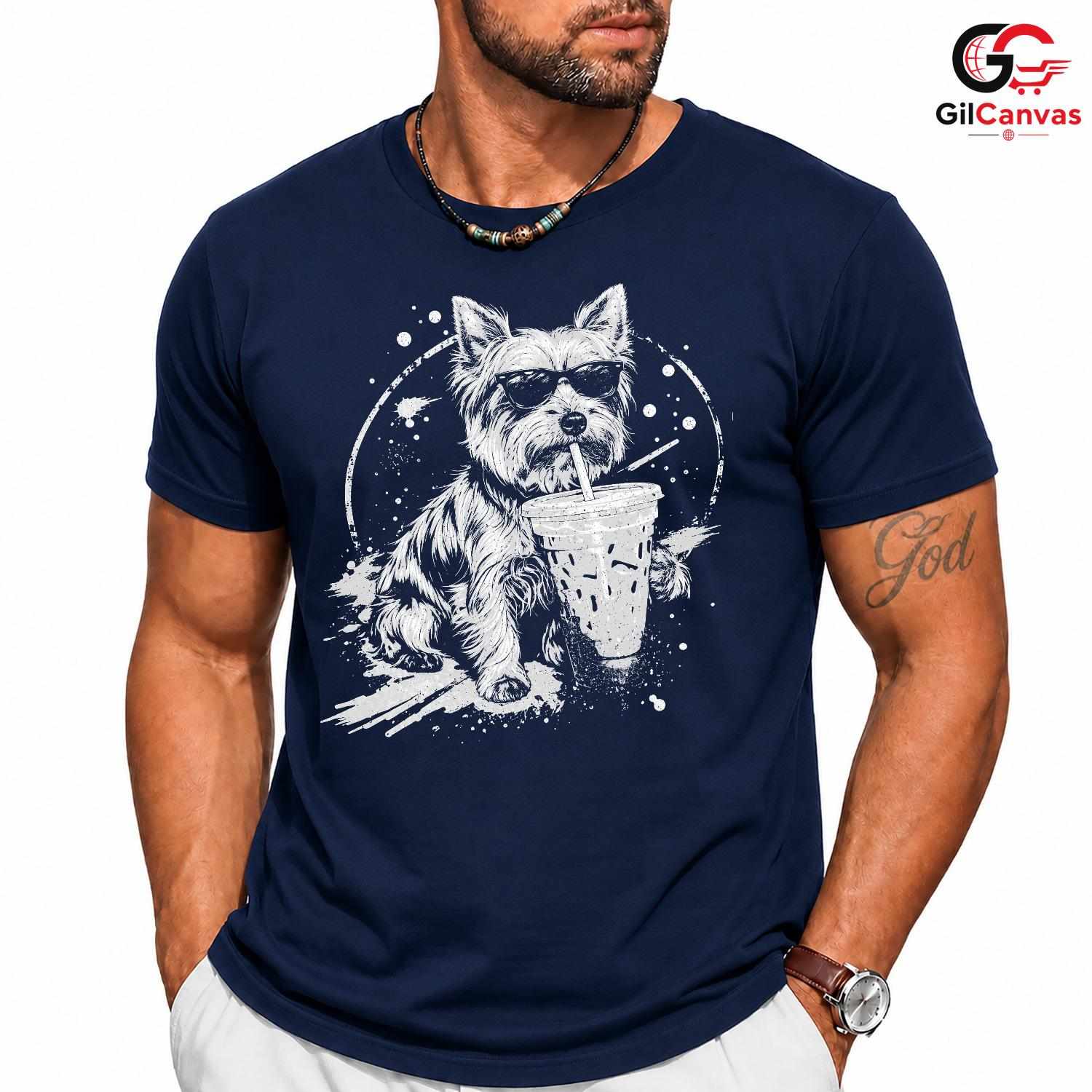 Cool Summer Dog Lover T-Shirt Pet Fun Graphic Design Unisex Casual Apparel