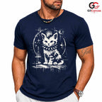 Festive Cute Cat T-Shirt Men Women Animal Lover Festival Casual Apparel Graphic