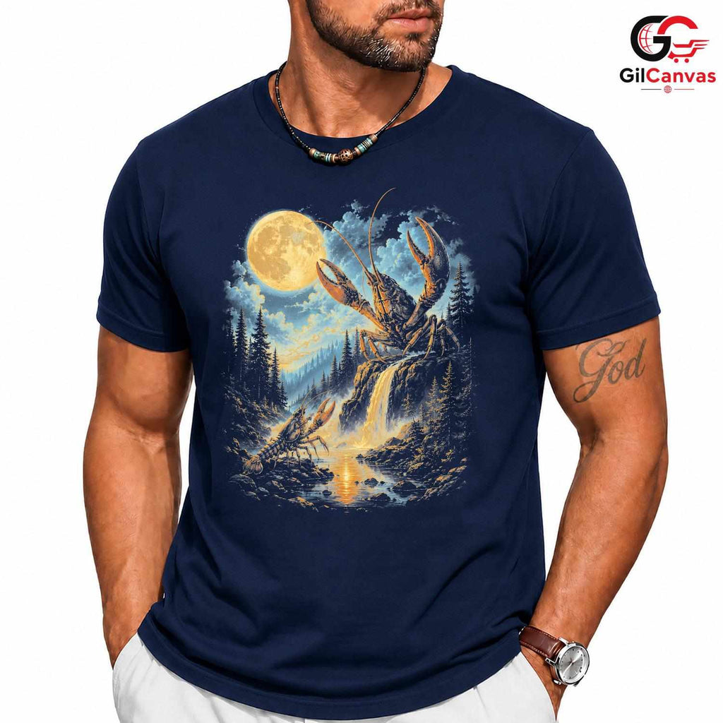 Lobster Seafood Lover T-Shirt Night Out Comfortable Unisex Graphic Apparel