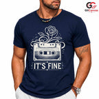 Retro Cassette Music T-Shirt Men Women Casual Vintage Design Fun Gift Apparel